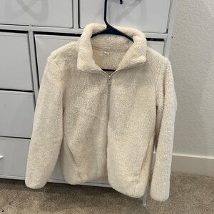 Uniqlo White Fleece Jacket